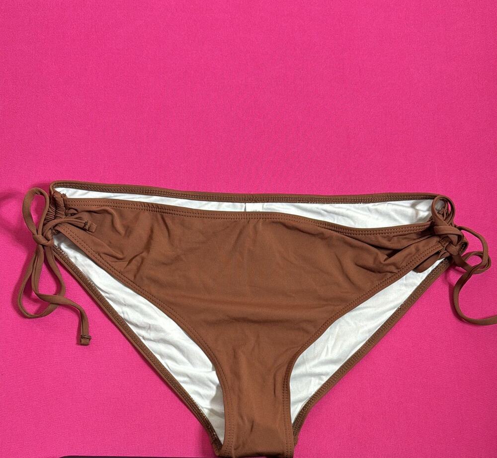 Swimwear Side‑TieBikiniBottom –Solid Brown Size M